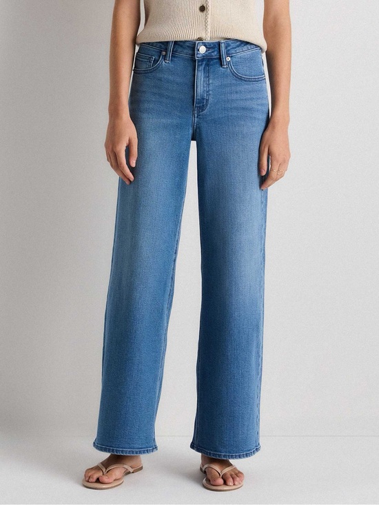 Quince Denim - Quince Luna Stretch Wide Leg Jeans
